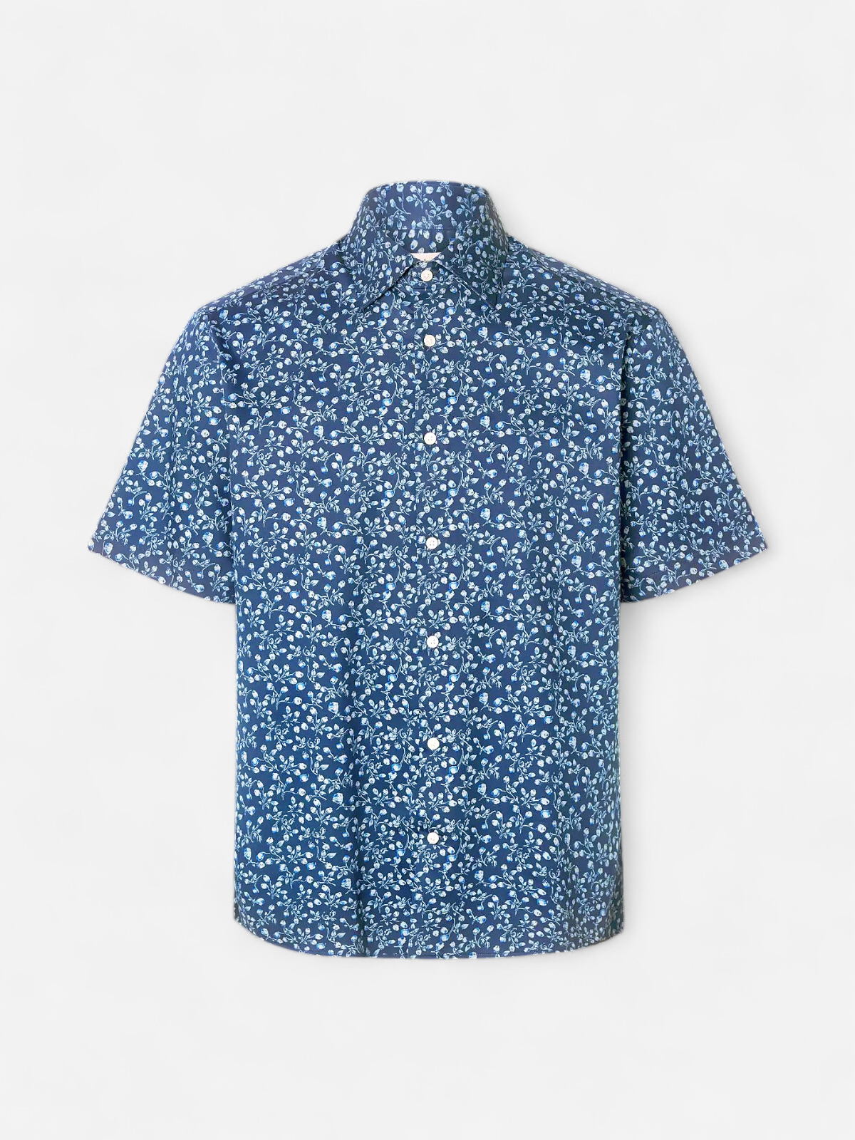 Selected K Slhregperformance Aop Ss Shirt, Sky Captain Blue Floral