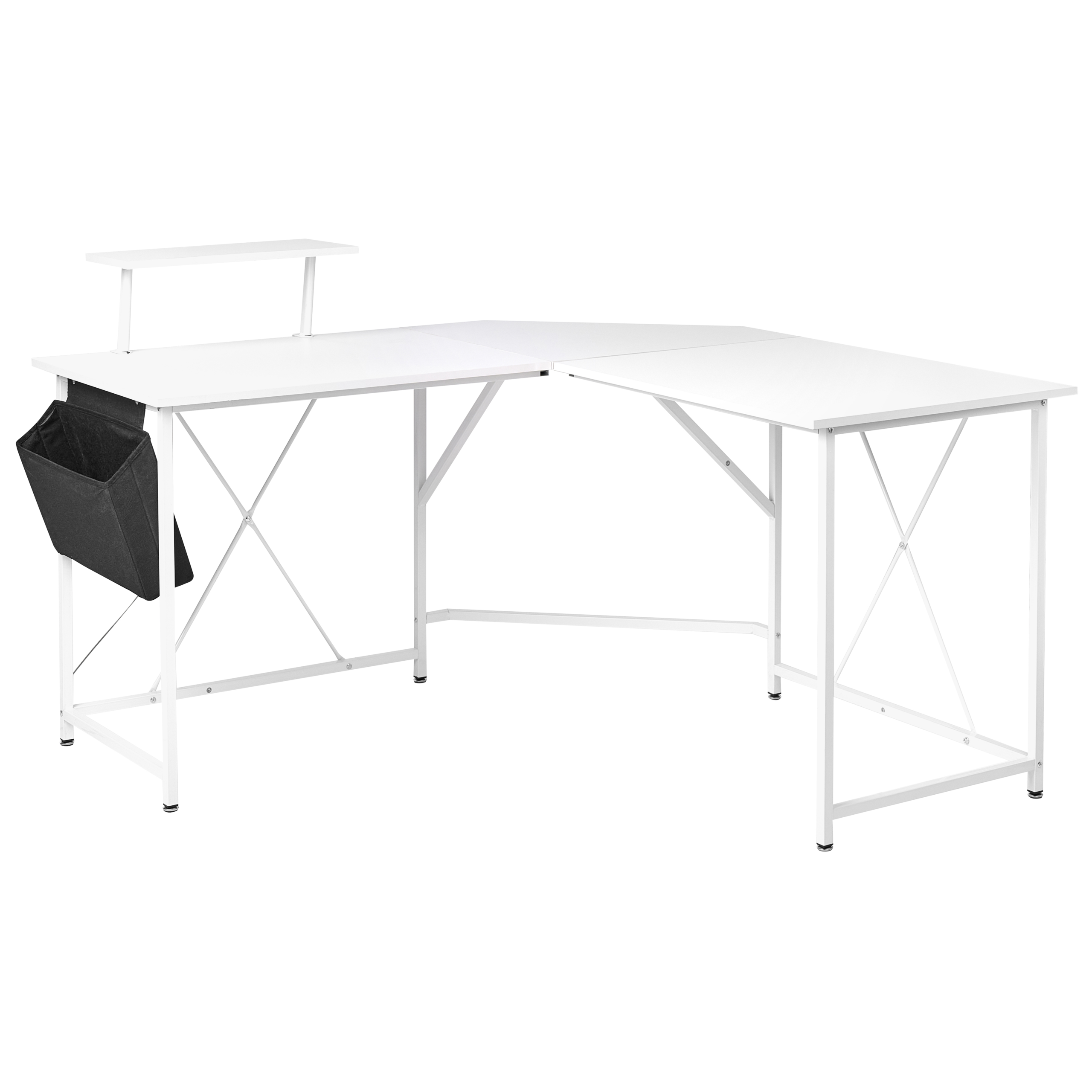 Kulmatyöpöytä TACONY 180 cm 140 cm säilytystila