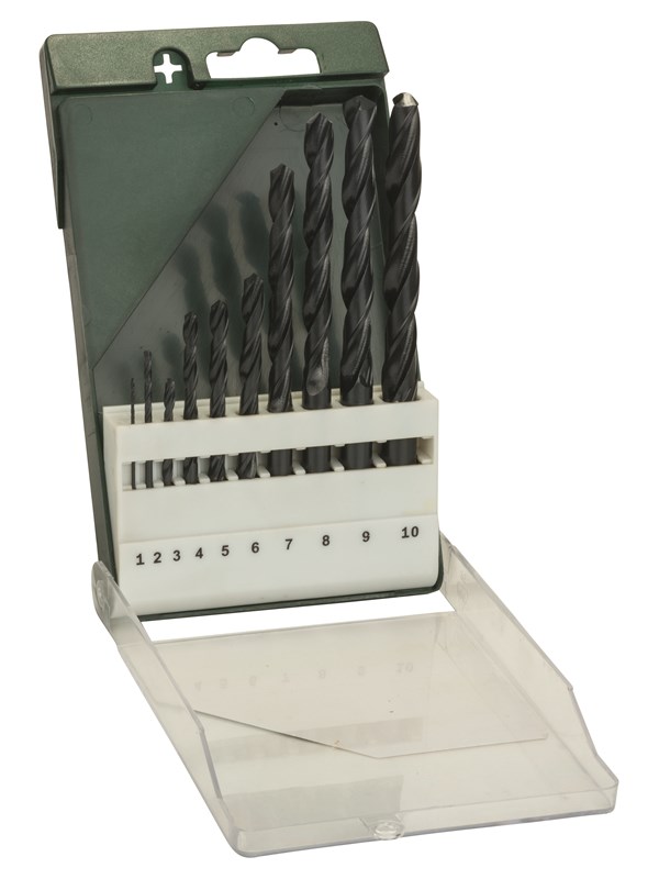 Bosch 10-os. metalliporanteräsarja HSS-R 1,0-10,0 mm