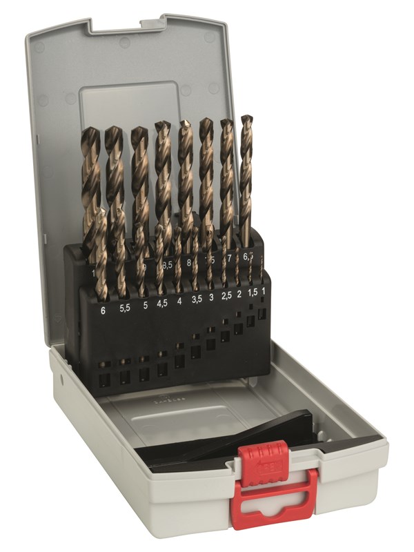 Bosch 19-os. ProBox-metalliporanteräsarja HSS-Co 1-10 mm